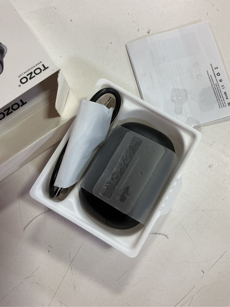Condition photo showing Good Condition for TOZO A1 Wireless Earbuds Bluetooth 5.3 Light Weight in Ear IPX5 Waterproof Headphones 2 Mic for AI Calls, Immersive Premium Sound Bass Headset with Charging Case, 32 Presets EQ Customization via App Black Small Classical Edition