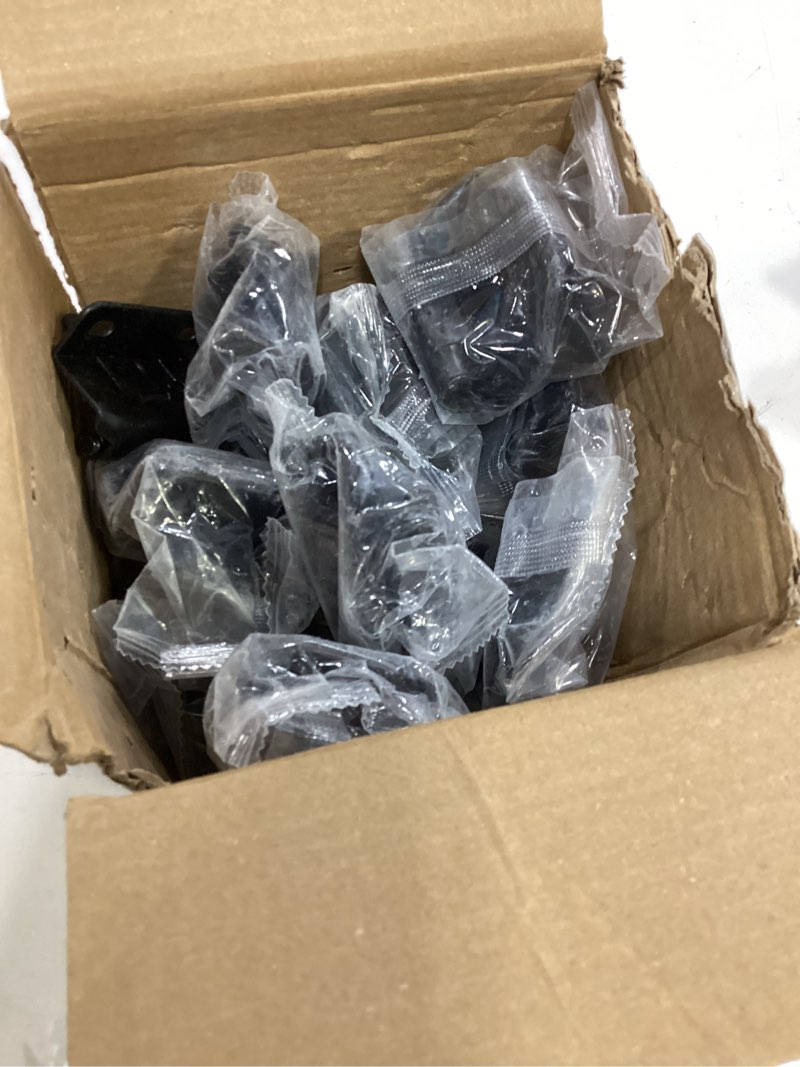 Condition photo showing Good Condition for 50 Pack | 1/2 inch Overlay Semi Partial Wrap Around Cabinet Hinges, Self Closing Face Frame Variable Decorative Replacement, Kitchen Hardware, with Screw & Quiet Bumper (Matte Black) 50 Matte Black