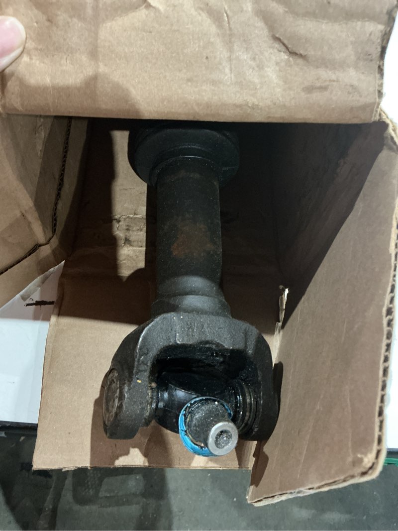 Condition photo showing As Is for front drive shaft assembly fit for dodge ram 2500 3500 1994 1995 1996 1997 1998 1999 manual, complete prop shaft driveshaft replaces 52105871aa 65-9873 fit 1994-1998 dodge ram 2500 [manual]