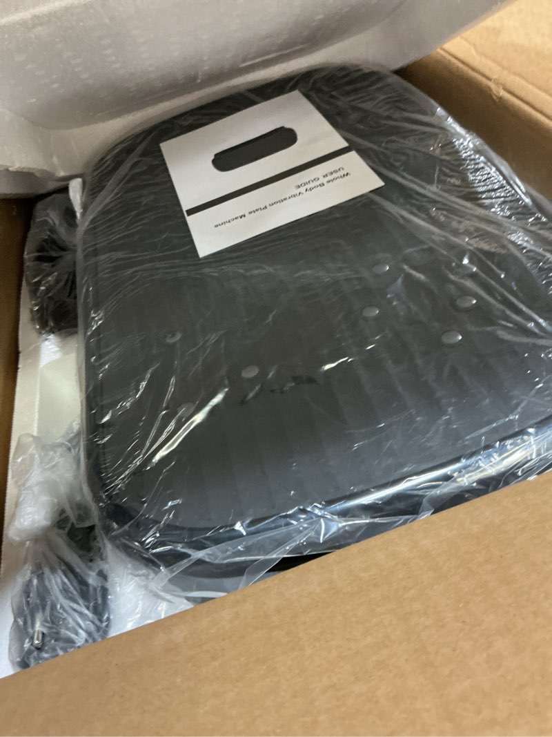 Condition photo showing Good Condition for Vibration Plate Exercise Machine, Vibration Plate for Lymphatic Drainage 330 Lbs Capacity Whole Body Vibration Platform Machines Helps Weight Loss Shaping Toning Wellness Black