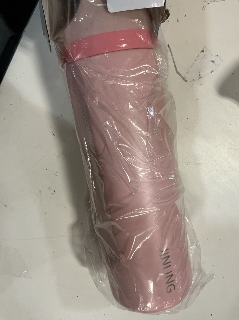 Condition photo showing New/Like New for 24oz Insulated Stainless Steel Water Bottle with Straw for Sports and Travel, BPA-Free Sports Water Bottle (Light Pink) 24oz Light Pink