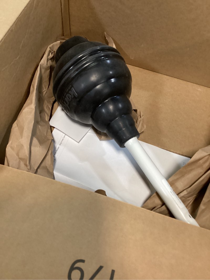 Condition photo showing New/Like New for korky beehivemax heavy duty toilet plunger - seals all bowl shapes – powerful clog removal adjustable handle