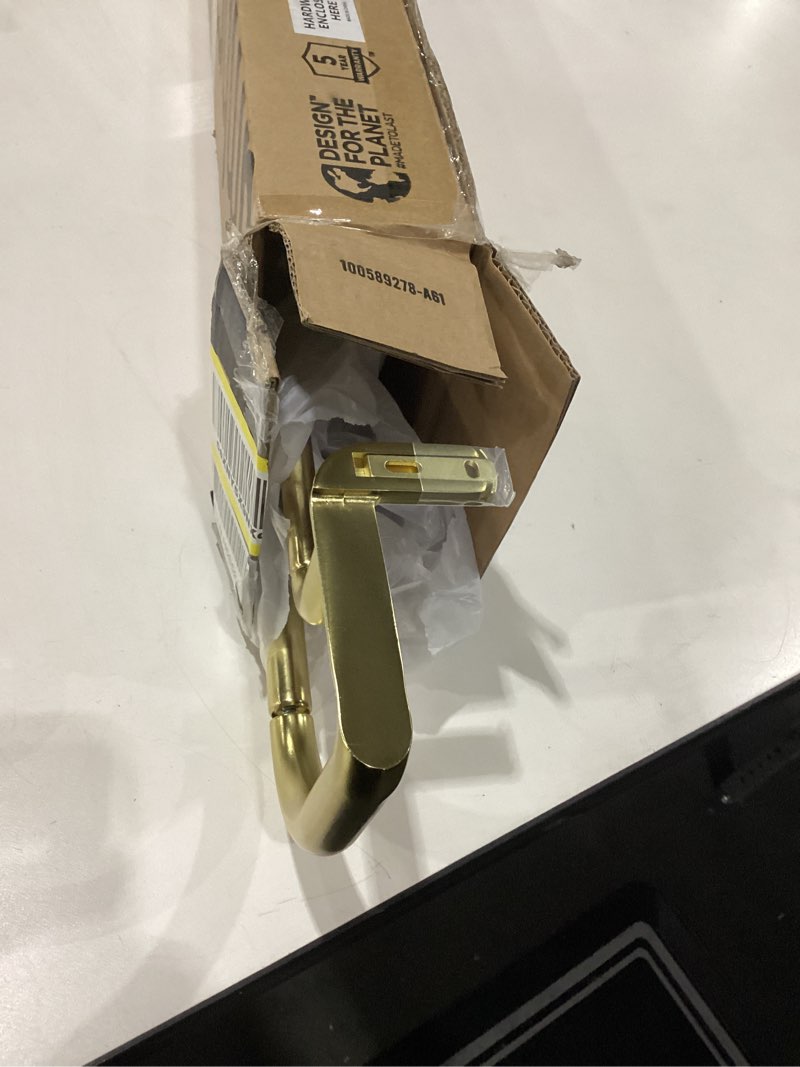 Condition photo showing Good Condition for Umbra Twilight Double Curtain Rod Set – Wrap Around Design Ideal for Blackout or Room Darkening Panels, 48 to 88 Inches, Gold Gold 48" to 88"