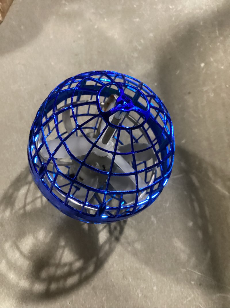 Condition photo showing As Is for 2025 flying orb ball toy,cosmic globe boomerang hover ball galactic fidget spinner, hand drone orbit, cool toys gift for 6 7 8 9 10+ year old boys girls teens outdoor toys(blue)