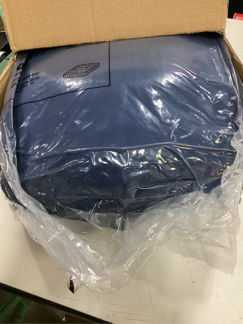 Condition photo showing New/Like New for bedsure king size comforter set - 7 pieces reversible navy bedding, king size bed set for all seasons, bed in a bag with down alternative comforter, sheets, pillowcases