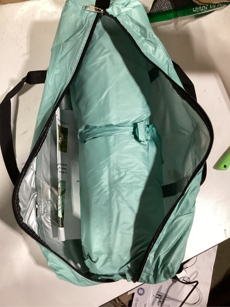Condition photo showing Good Condition for beach tent for 3-4 person, large easy setup beach shade canopy with upf 50? uv protection, portable shade tent with 3 ventilating mesh windows for outdoor, picnics, fishing