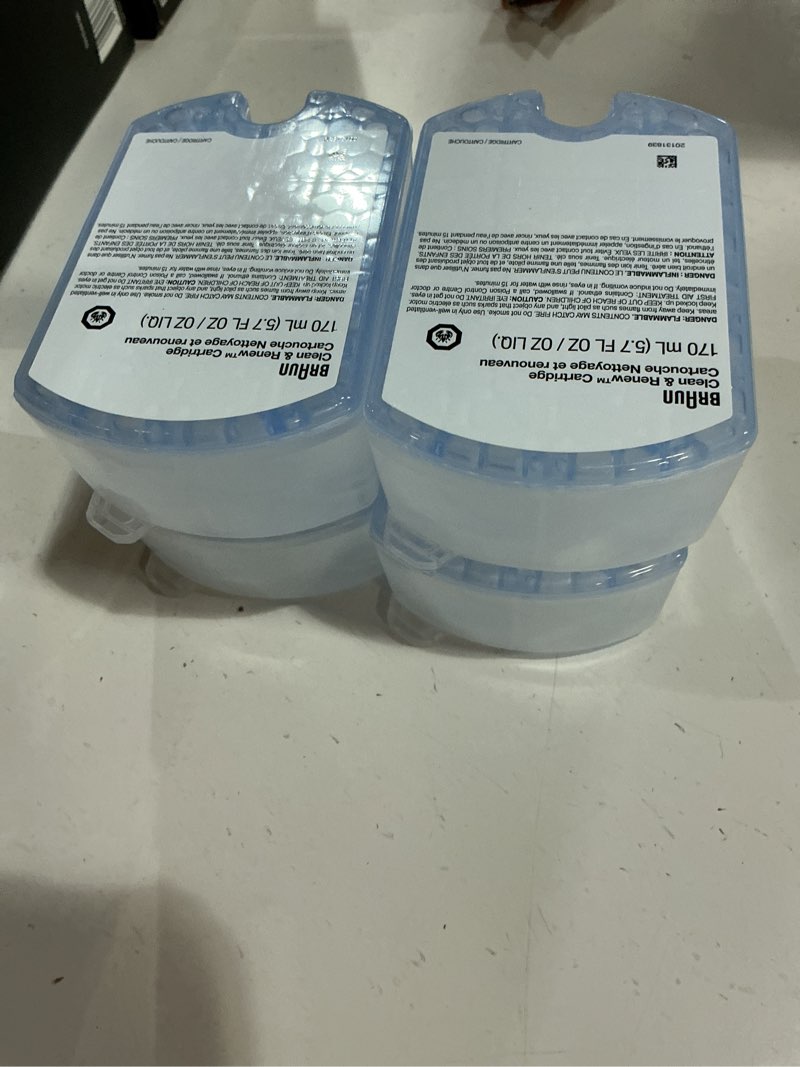 Condition photo showing New/Like New for braun - clean&renew cartridge refills (4-pack) - blue