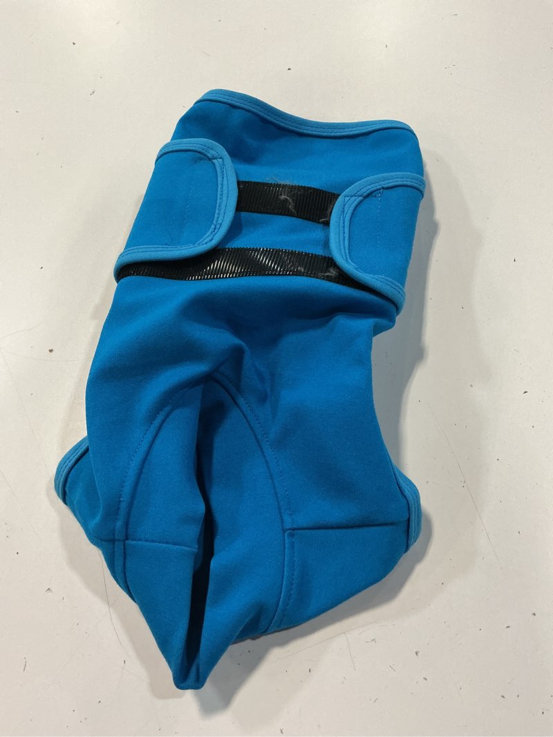 Condition photo showing As Is for migohi dog anxiety relief coat,comfort anxiety vest for dogs,adjustable dog anxiety calming wrap for fireworks,thunderstorm,travel,separation,anxiety jacket for small dogs,s,blue blue small(chest:16.1"-20")