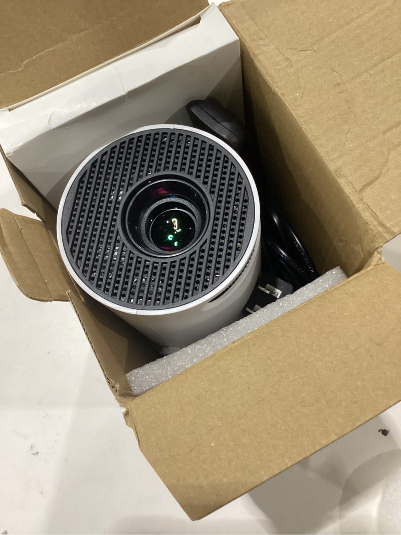 Condition photo showing New/Like New for Mini Projector, HY300 PRO Portable Projector, Support 4K 1080P with Dual-Band WIFI6 5G Wireless 5.2 Bluetooth Android 13, 180° Rotatable, Auto Keystone Correction, 35"-130" Screen Video Projector HY300PRO