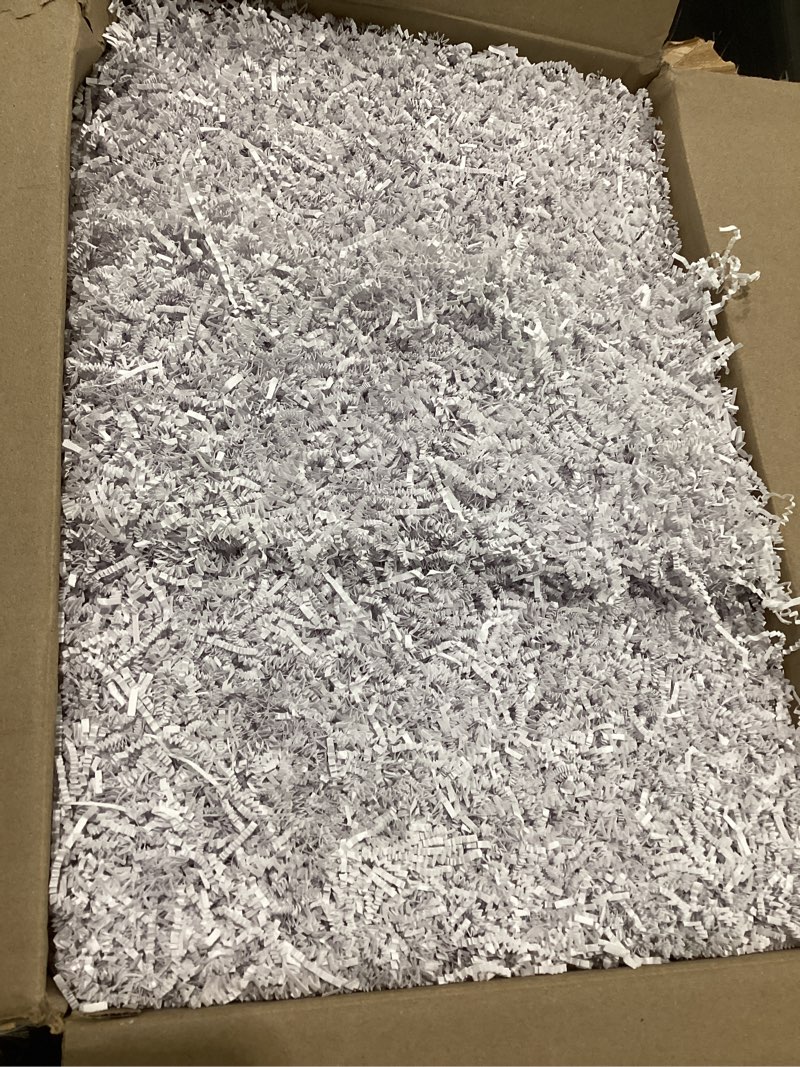 box usa 10 lb. white crinkle paper packing, shipping, and moving box filler shredded paper for box package, basket stuffing, bag, gift wrapping, holidays, crafts, and decoration