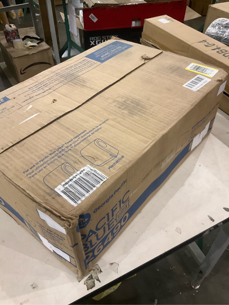 Pacific blue hardwound 1-ply roll towel 6 rolls