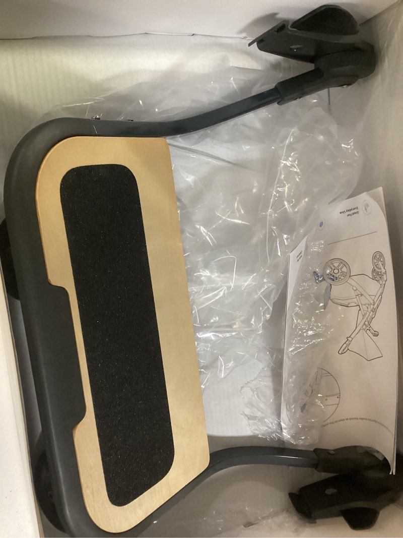 Condition photo showing Good Condition for stroller board compatible with uppababy vista,(2015-2019), vista v2 and vista v3 strollers – stroller rider board for children to ride along – 55lbs capacity – durable, non-skid surface