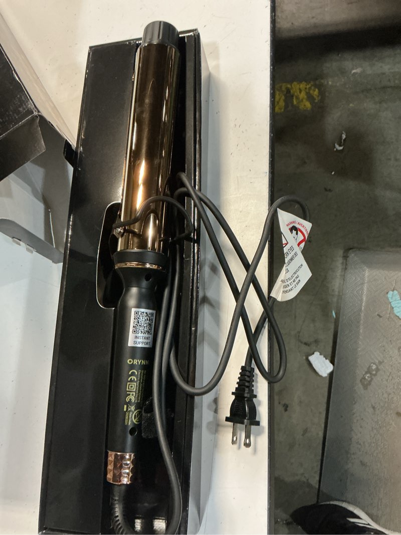 Condition photo showing Good Condition for orynne titanium 2 inch curling iron?extra-long barrel for long hair, curling iron 2 inch with dual ptc heater, 12 heat settings big barrel curling irons, 60 mins auto-off & dual voltage 2 inches