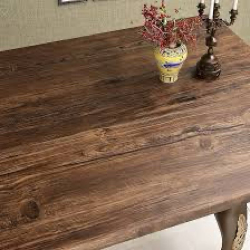 FunStick 24" x 200" Brown Shiplap Peel and Stick Wallpaper Reclaimed Wood Plank Wallpaper Distressed