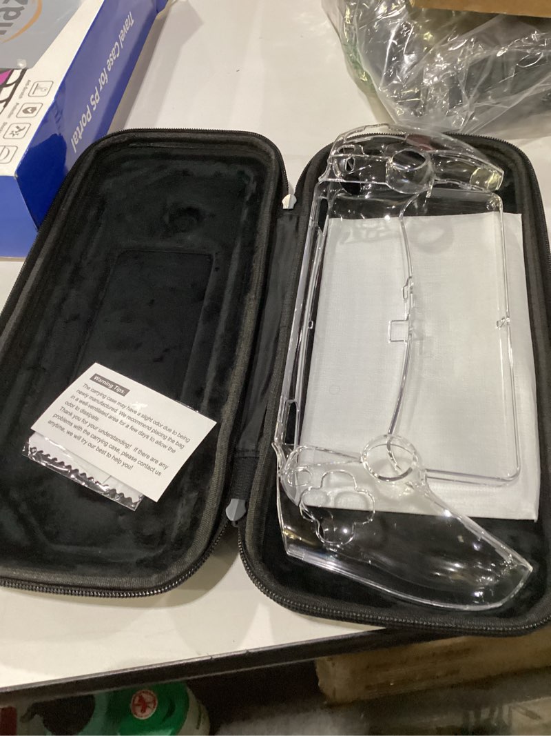 Condition photo showing New/Like New for FYOUNG 3 in 1 Accessories Bundle for Playstation Portal, Carrying Case & Hard PC Clear Cover Skins Set with Screen Protector, Protective Shell Portable Travel Handbag for PS5 Portal Remote Player Black