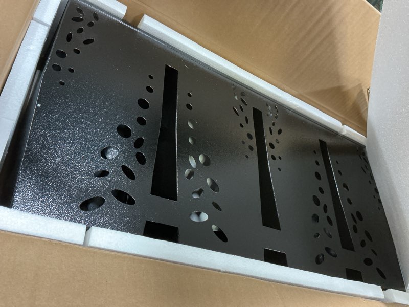 Condition photo showing Good Condition for Heavy Duty Metal Ski Storage Rack, 4 Pair Freestanding Steel Ski Holder, Floor Stand Ski Organizer Rack, Snowboard Floor Stand Organizer for Garage and Home Wide Ski - 4 Pairs