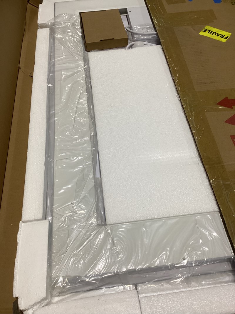 Condition photo showing Good Condition for keonjinn led mirror for bathroom, 36 x 24 inch, wall mounted, dimmable, anti-fog, ip54 waterproof, 3 year warranty 36"l x 24"w