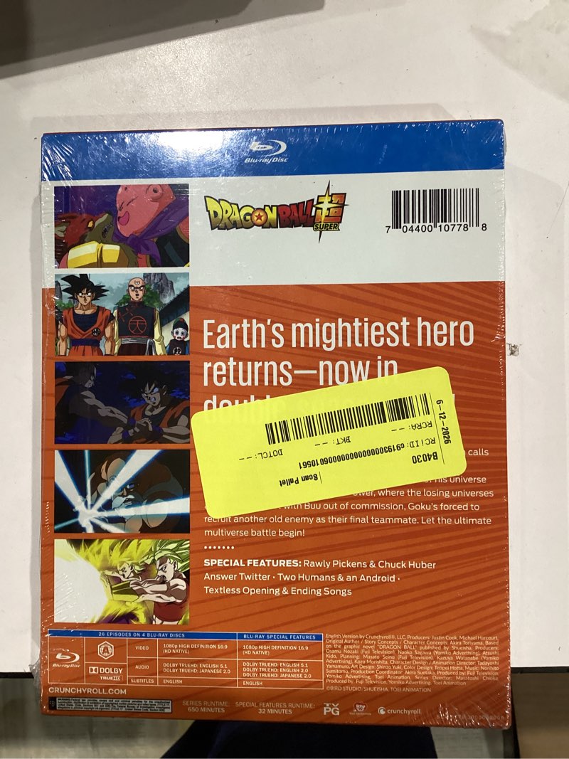 Condition photo showing Good Condition for dragon ball super: parts 7 & 8 (walmart exclusive) (blu-ray crunchyroll)