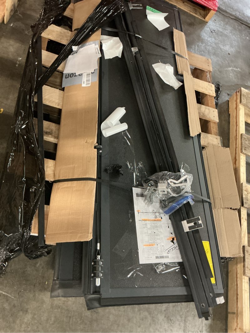 Condition photo showing As Is for rough country hard low profile tri-fold tonneau cover for ram 1500 (2019-2026) & 1500 trx (2021-2024) – flush mount aluminum bed cover 5'7" bed