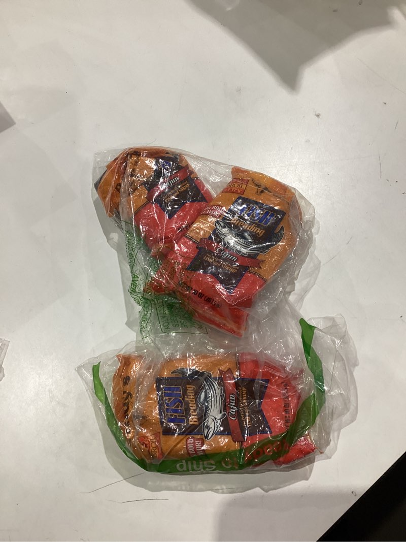 Condition photo showing New/Like New for Andys Cajun Fish Breading (Pack of 3)
