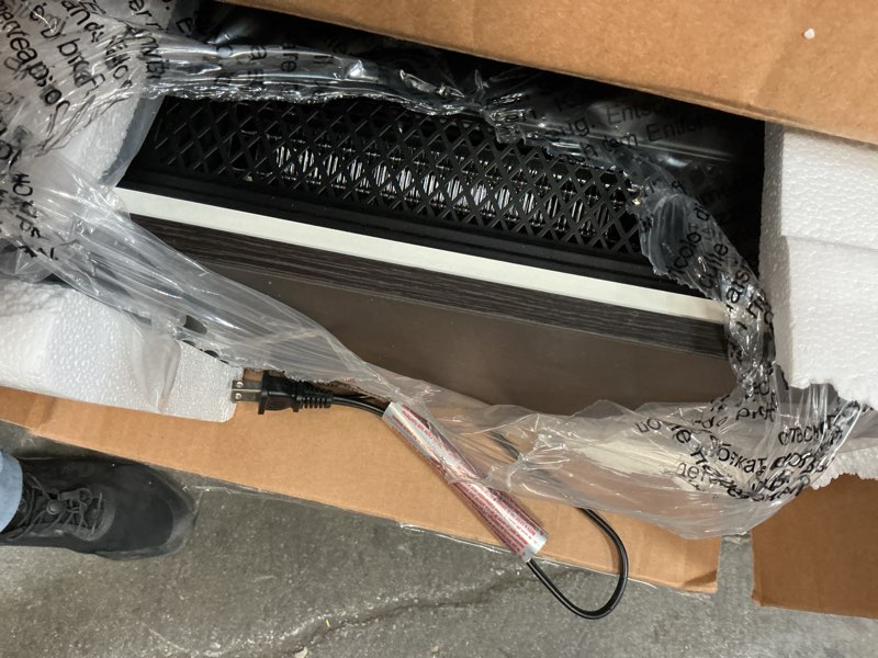 Condition photo showing As Is for Duraflame Tabletop Portable Electric Heater & Fireplace WHITE 