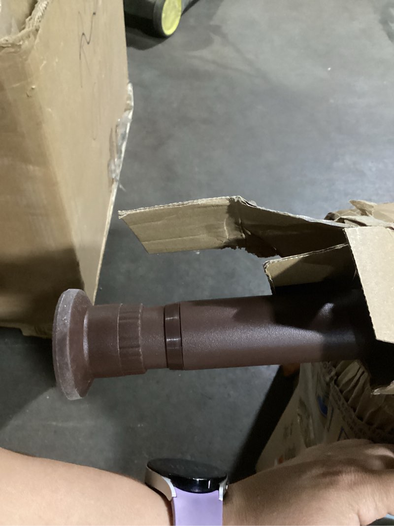 Condition photo showing Good Condition for refrze room divider curtain rod, premium windows curtain rod, adjustable bathroom stall tension pole - brown, 28-43 inch brown 28-43"