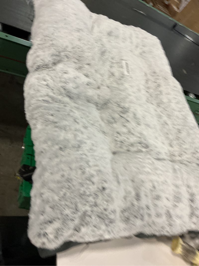 Condition photo showing As Is for KSIIA Washable Dog Bed Deluxe Plush Dog Crate Beds Comfy Kennel Pad Anti-Slip Pet Sleeping Mat for Large, Jumbo, Medium, Small Dogs Breeds, 35" x 23", Gray