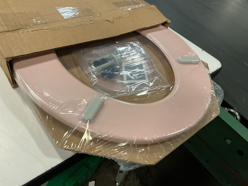 Condition photo showing Good Condition for bemis 500ec 063 toilet seat with easy clean & change hinges, 1 pack round, venetian pink seat round