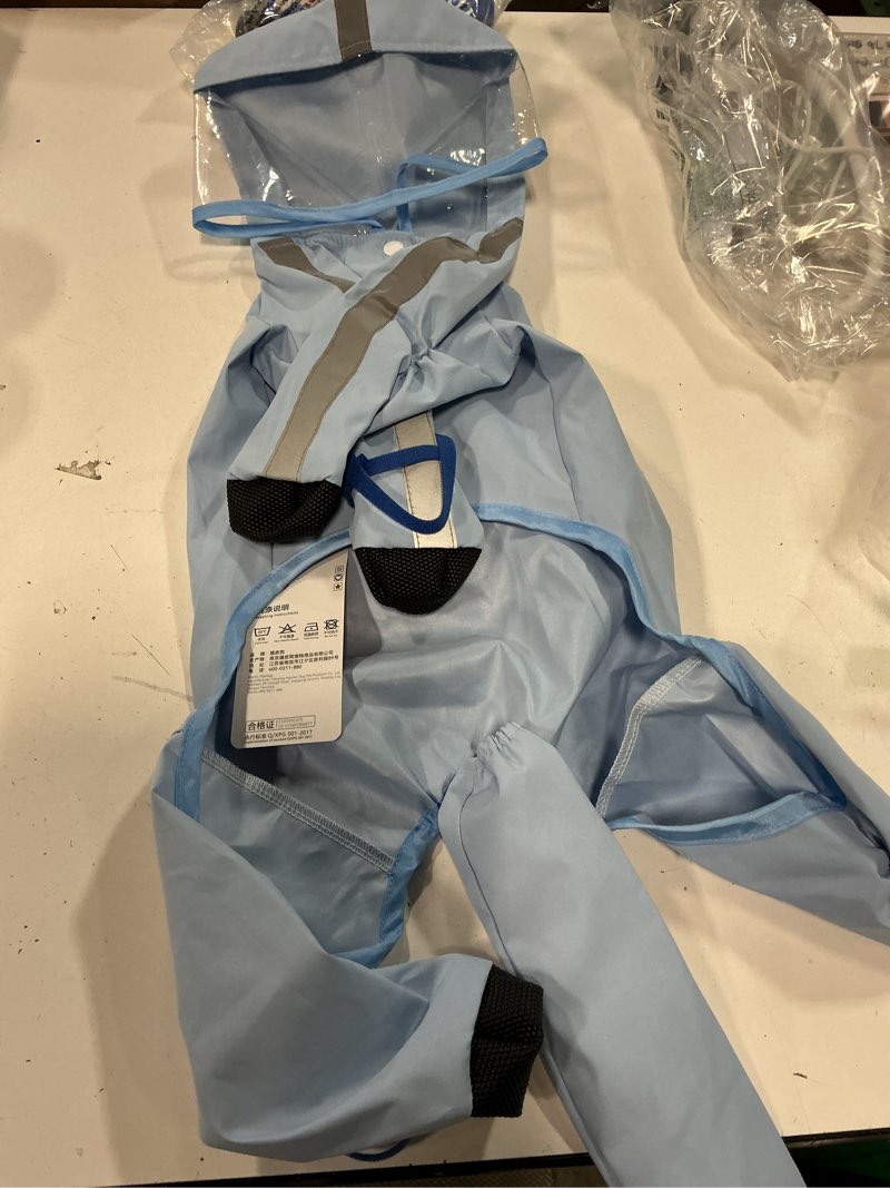 Condition photo showing Good Condition for Waterproof Dog Raincoat,Full Coverage 4 Legs Dog Rain Jacket for Small Dogs,Pet Rain Coat with Hood,