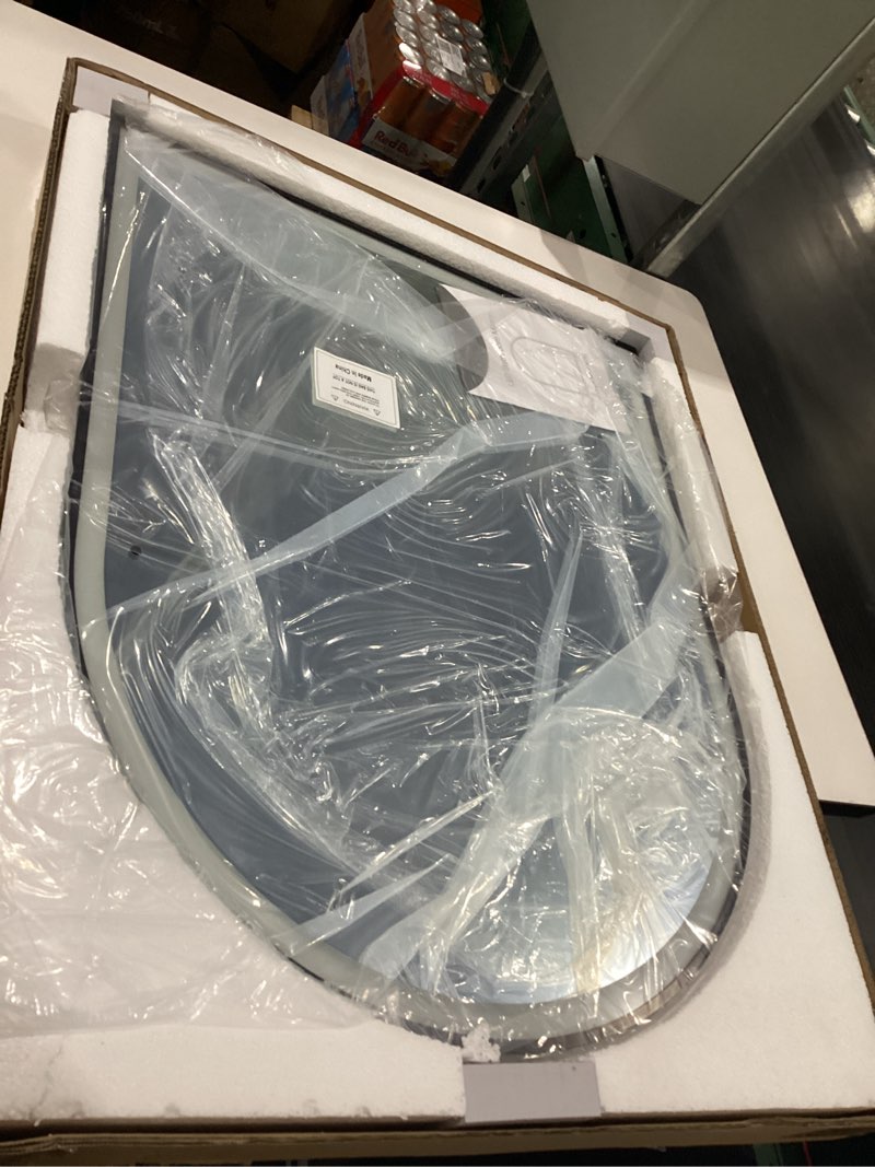 Condition photo showing Good Condition for Arched LED Mirror for Bathroom 24"x30", Black Lighted Bathroom Mirror with Lights-Fogless, Dimmable, 3 Color Changing, Shatterproof, Touch Sensor Black 30"L x 24"W