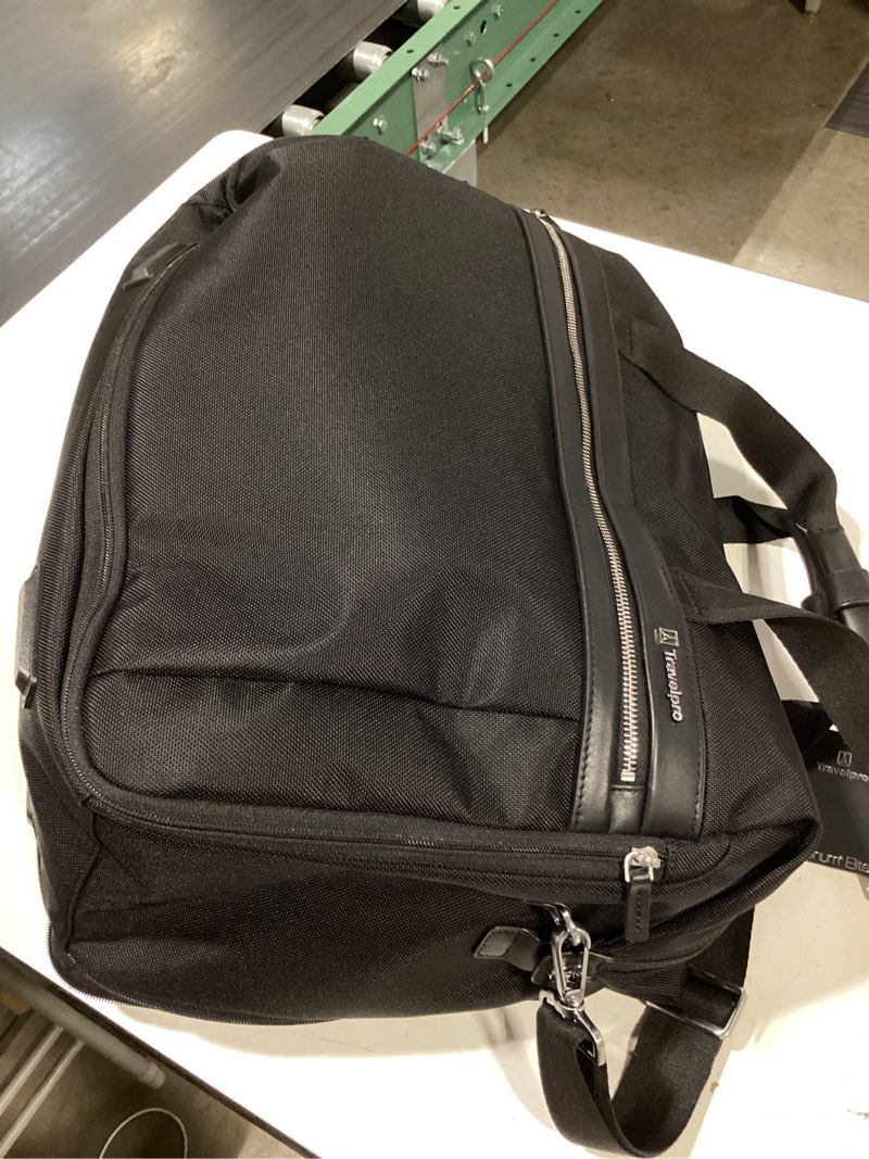 Condition photo showing Good Condition for travelpro platinum elite carry on soft travel underseat tote bag, weekender, overnight, men and women,16.5 inch black