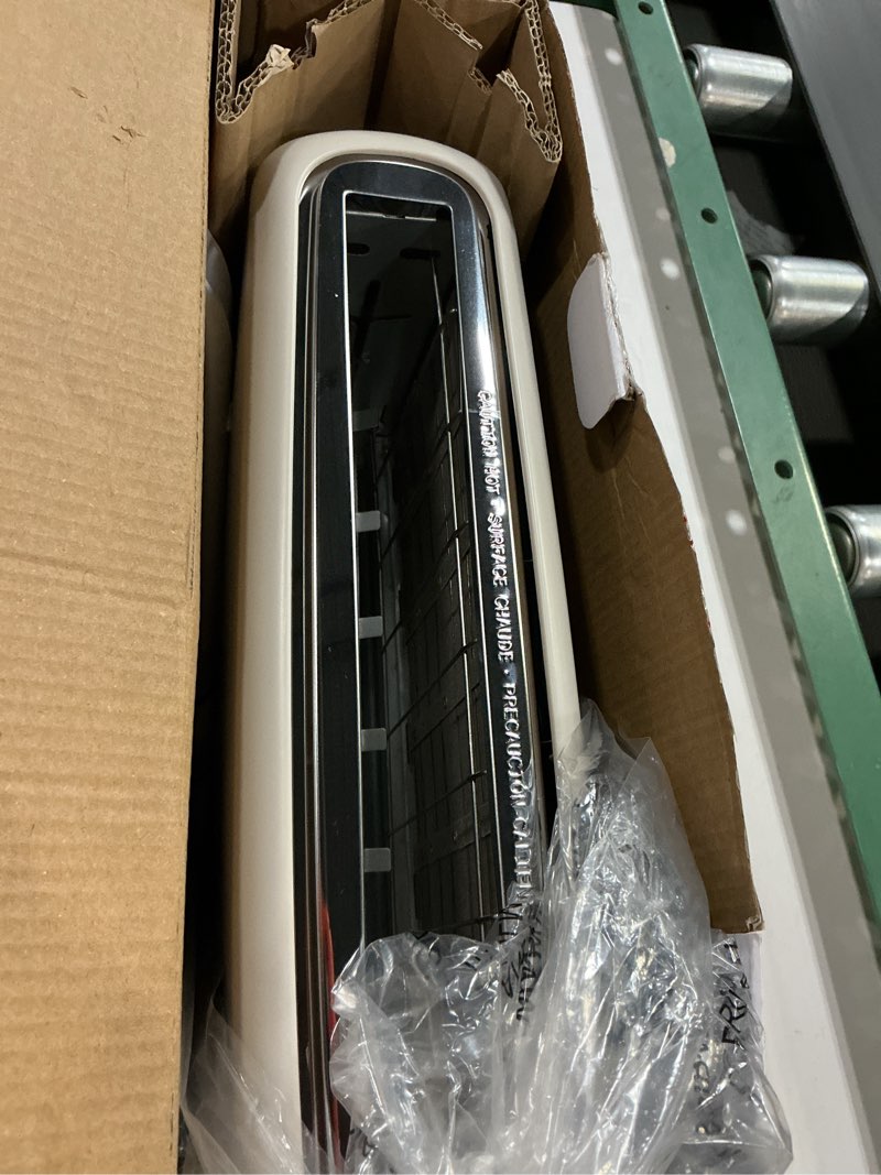 Condition photo showing Good Condition for bella 2 slice slim toaster, fits-anywhere™ kitchenware, 6 setting shade control with reheat & cancel buttons, fits sourdough, 10” long slot, anti jam & auto shutoff, 900 watt, oatmilk 2 slice oatmilk