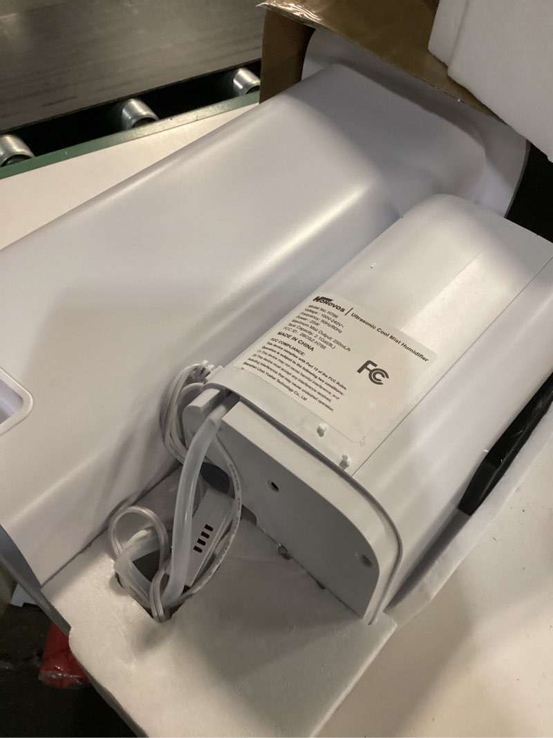 Condition photo showing As Is for Smart Humidifiers Large Room Bedroom Home,2.11Gal(8L) Quiet Top Fill Cool Mist Humidifier,Smart App & Remote Control, 3 Speed Humidifier with 360°Nozzle,Humidity Setting for Baby Office Plant(White)