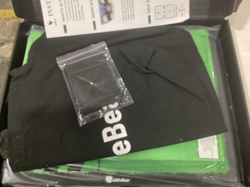 Condition photo showing Good Condition for 5-in-1 Golf Hitting Mat Set, Golf Accessories, Bag, Swing Path Feedback, Artificial Turf, Impact Tape, Arm Band & Replaceable Layer, Golf Mats Practice Outdoor/Indoor, Gifts for Golfers