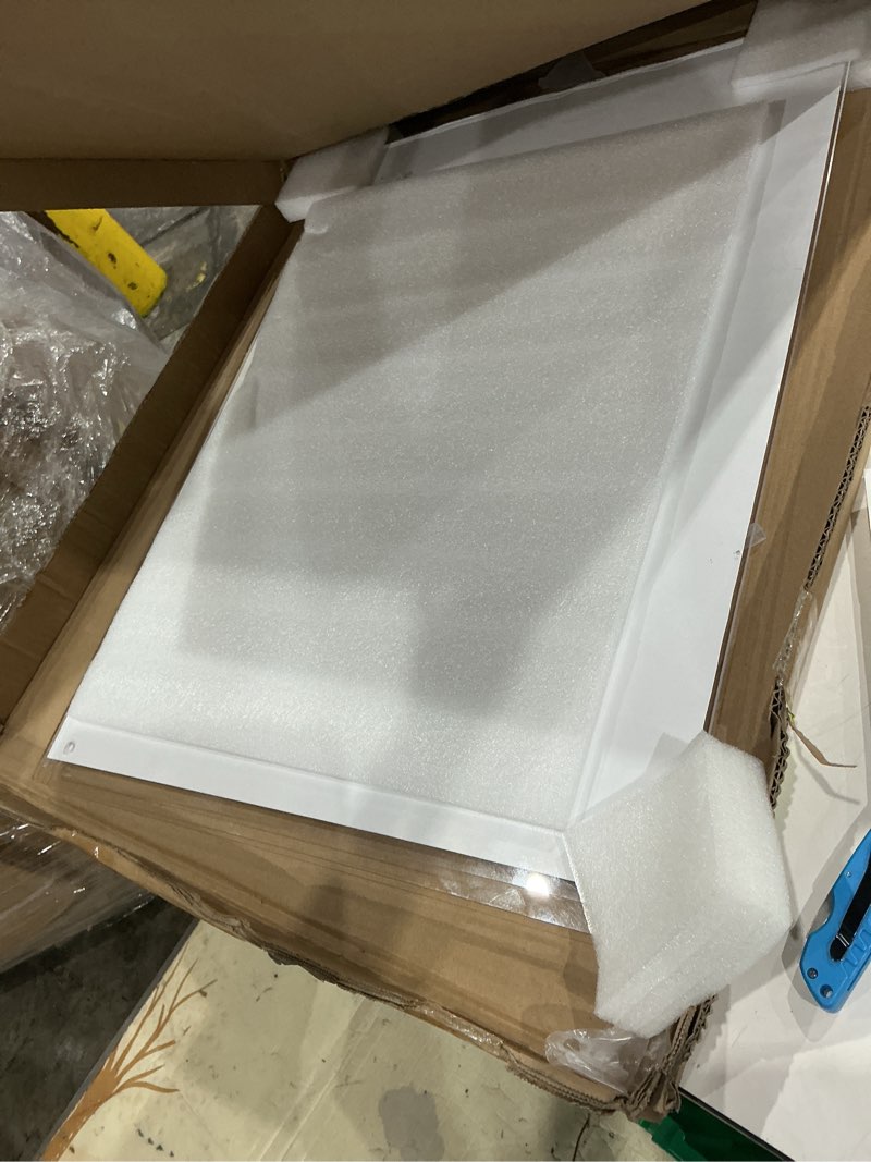 Condition photo showing Good Condition for cool modern frames clear acrylic float frame with silver hardware