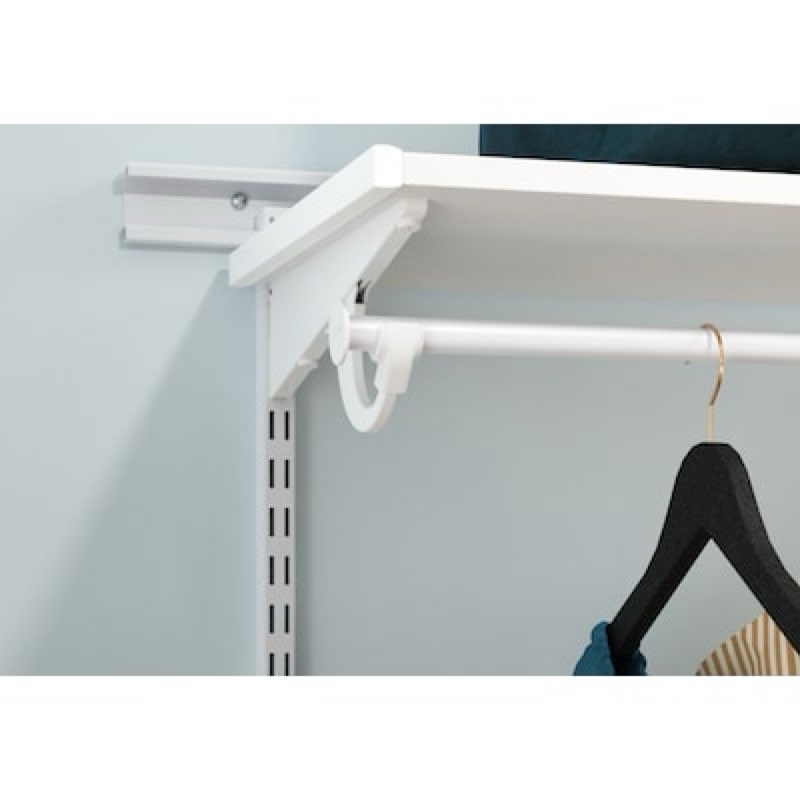 ClosetMaid ShelfTrack White Wood Adjustable Shelf Bracket (0.51-in W x 2.94-in H)