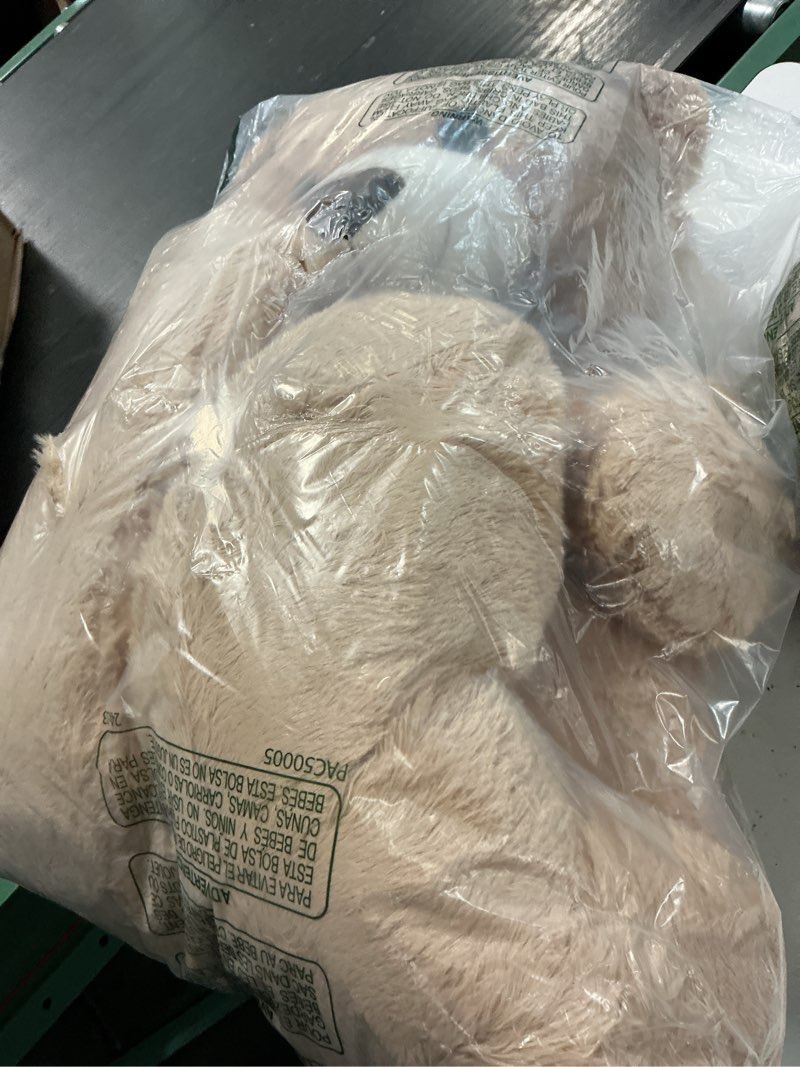 Condition photo showing Good Condition for maogolan giant teddy bear 4 feet,adorable and cuddly big bear stuffed animal 47", classic teddy bear plush gift decoration for baby shower,party,birthday,valentines day,tan brown 47 inches