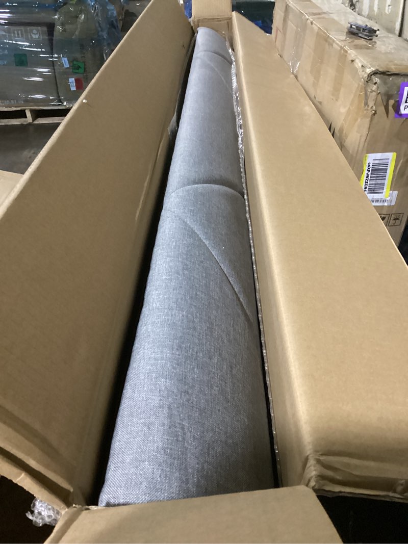 Condition photo showing Good Condition for Decoro Lakeside Grey Upholstered Bed, Full Size Full Grey