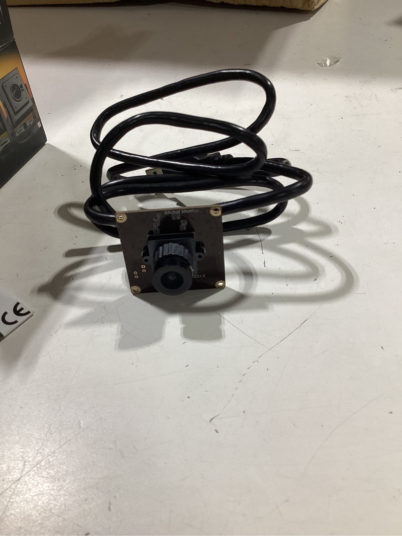 Condition photo showing As Is for elp high speed wide angle global shutter usb camera module for computer 1080p mini uvc usb2.0 webcam board with 120degree no distortion lens ar0234 high frame 90fps web pc camera board for laptop