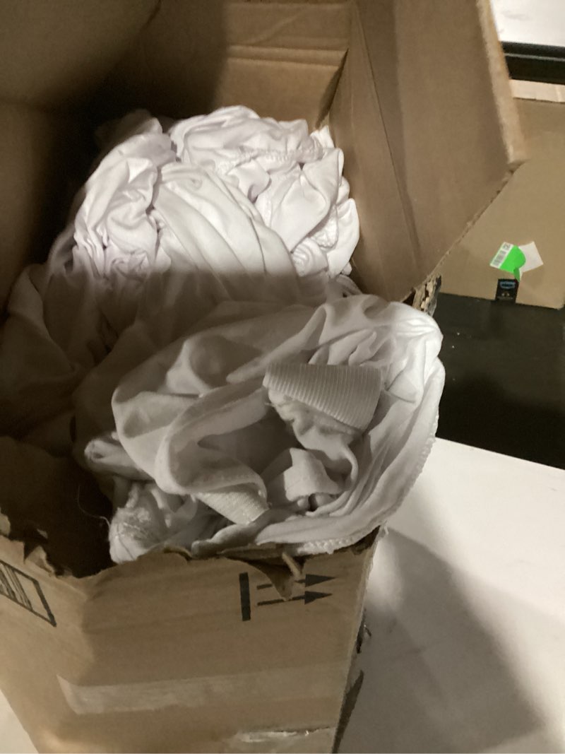 Condition photo showing As Is for HAINARverS Stretch Spandex Folding Chair Covers 30PCS Universal Fitted Chair Cover Protector for Wedding,Party, Banquet, Holidays, Celebration, Decoration(White, 30 PCS) White 30PCS