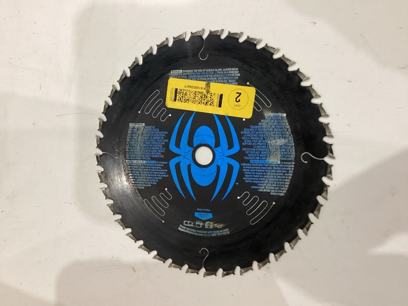 Condition photo showing As Is for spyder 7-1/4-in 36 -tooth tungsten carbide-tipped steel circular saw blade individual