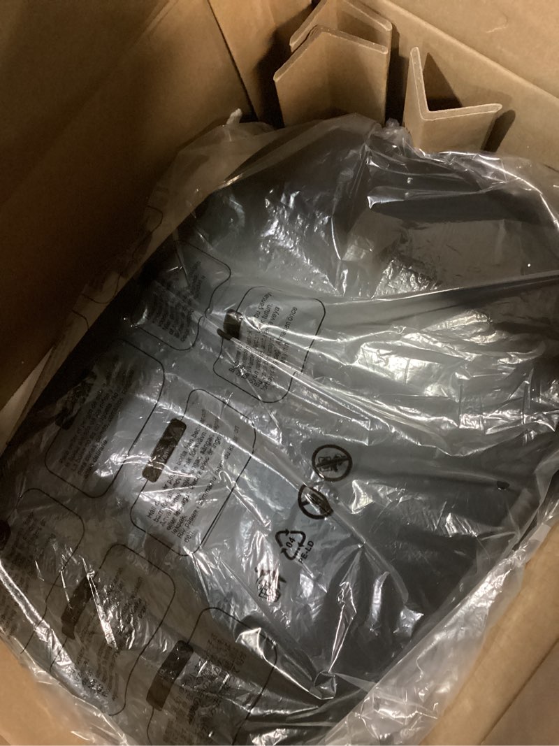 Condition photo showing Good Condition for songmics 13 gallon (50 l) trash can, stainless steel kitchen garbage can, recycling or waste bin, soft close, step-on pedal, removable inner bucket, black ultb050b01 black 13 gal.