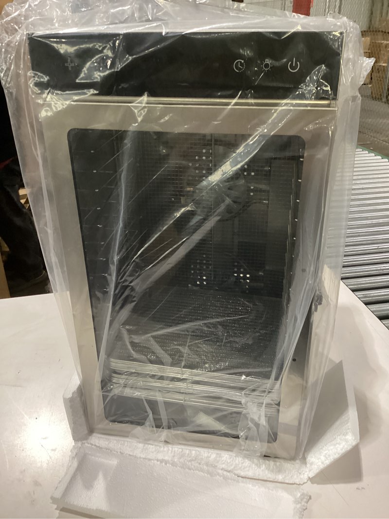 Condition photo showing New/Like New for Similar to stock photo  not tested Magic Mill Pro Food Dehydrator Machine | 10 Stainless Steel Trays | Dryer for Jerky, Dog Treats, Herb, Meat, Beef, Fruit | Keep Warm Function, Digital Timer and Temperature Control, ETL Approved