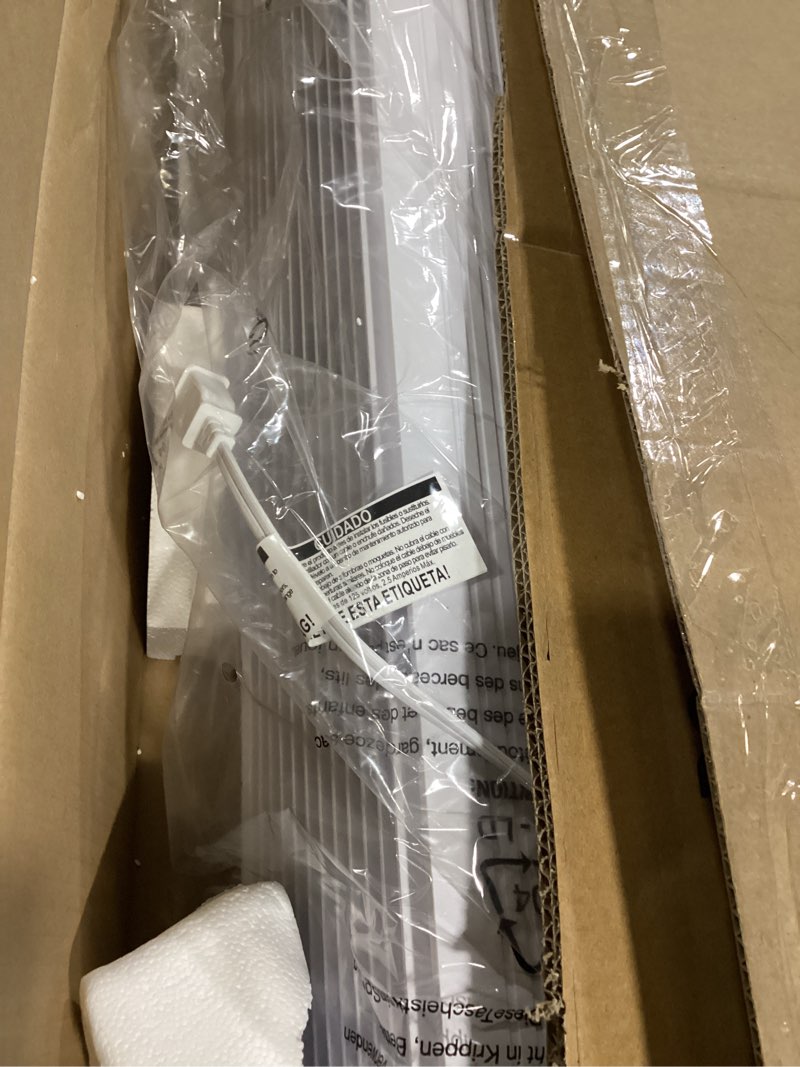 Condition photo showing As Is for Dreo Tower Fan for Bedroom, 25ft/s Velocity Quiet Floor Fan, 90° Oscillating Fans for Indoors with 4 Speeds, 4 Modes, 8H Timer, Standing Fans, Bladeless Fan, White, Nomad One (DR-HTF007)