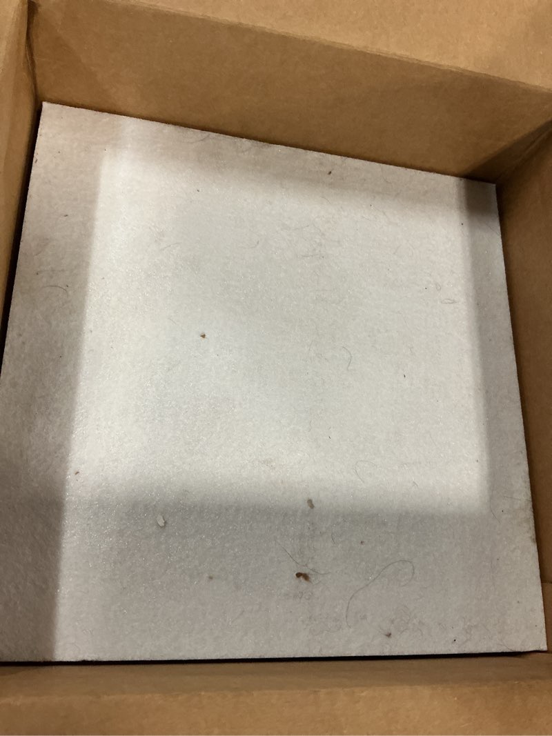 Condition photo showing As Is for amantech 12 pack acoustic panels self adhesive sound proof foam, high density sound acoustic panel, 12x12x0.4 inch square panels in home, office, reccording room, studio,and more(snow white) square 12pcs snow white