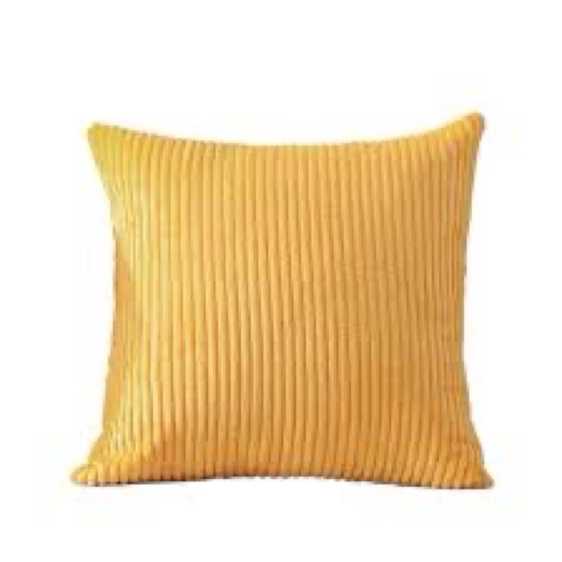 corduroy striped corduroy pillow cover square modern gradient pillow cases for sofa,  decorative cushion cover size: 20"h x 20"w, color: yellow green