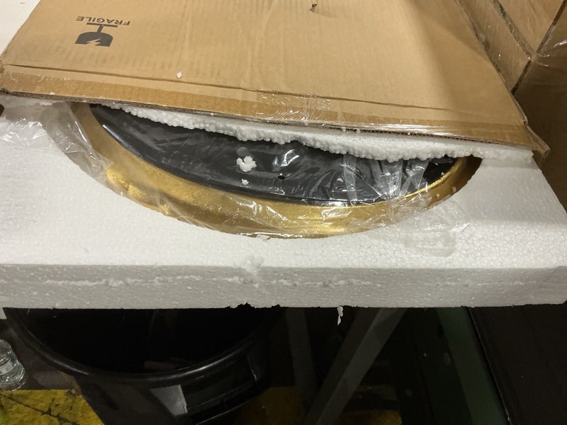 Condition photo showing As Is for SIMON'S SHOP Vintage Picture Frames 11x14, Gold 11x14 Picture Frame for Wall, Antique Frames for 11 by 14 Photo, Oval Gallery Wall Frame 11x14 Gold