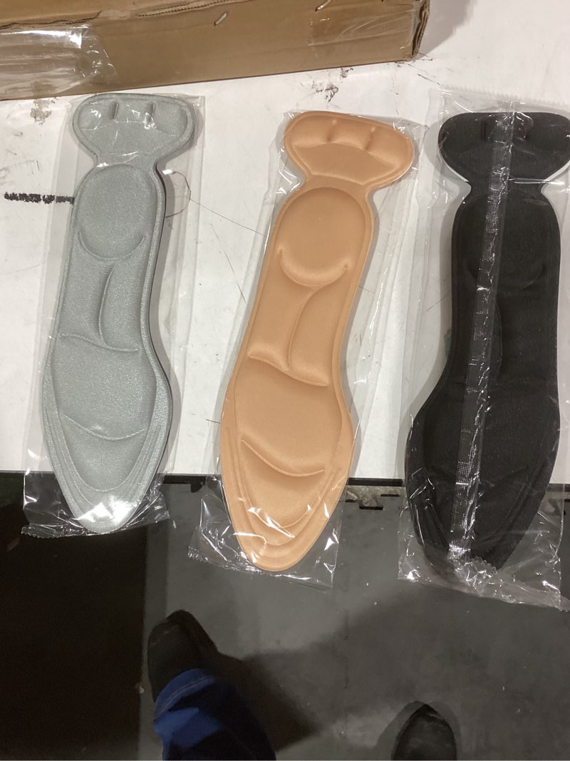 Condition photo showing Good Condition for similar product pack of 3 different colorsWomen Insoles for Shoes High Heel Stickers Adjust Size Adhesive Heels Insert Feet Sticker Foot Care Pad(Skin Color 4mm 5pair)