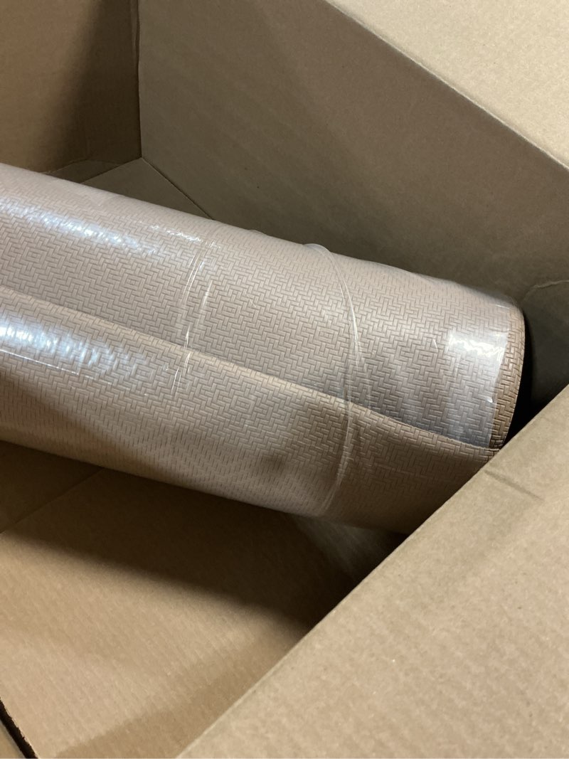 Condition photo showing Good Condition for ophanie kitchen mats for floor, 3/4 inch thick kitchen rugs, 24'' x 70'' anti fatigue standing cushioned mat, waterproof,comfort ergonomic mat for office, home, sink, beige non-slip bottom beige 70"l x 24"w x 0.8"th