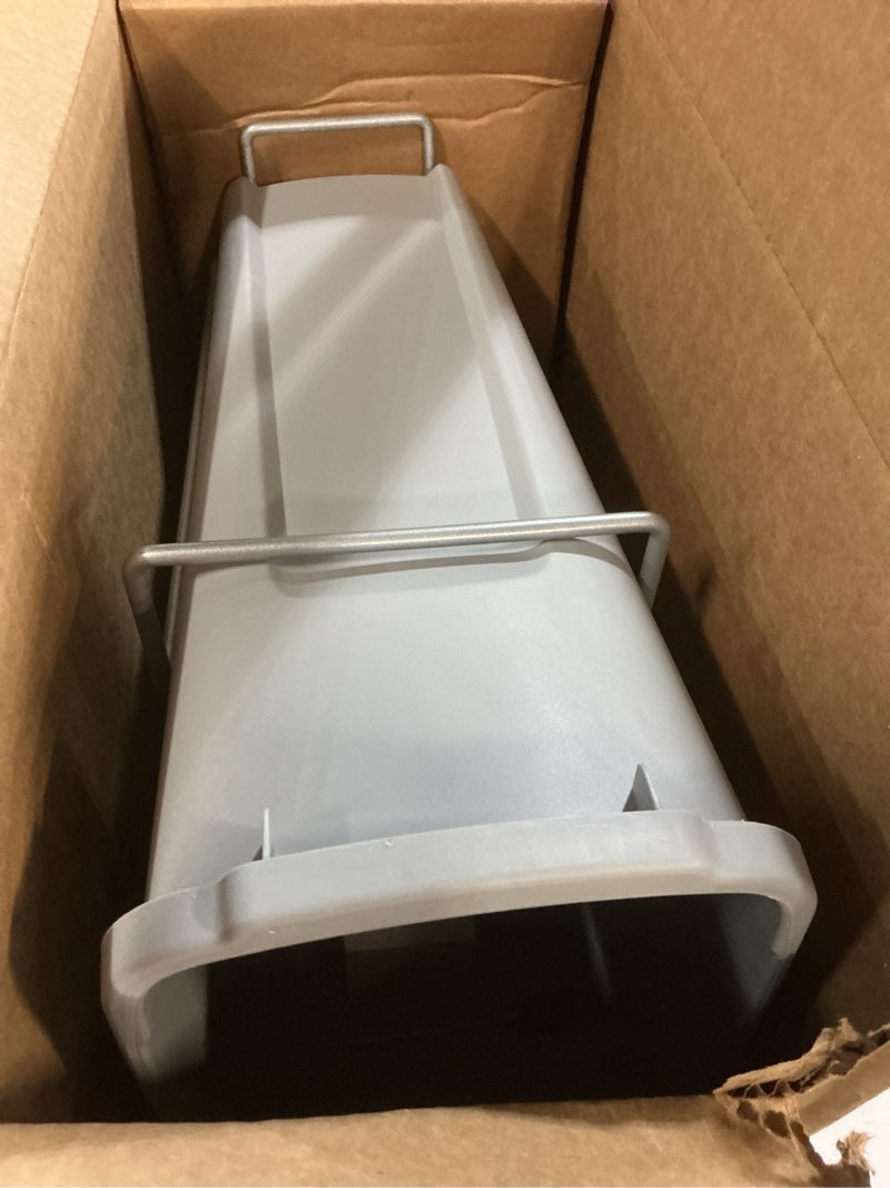 Condition photo showing Good Condition for knape & vogt scb9-1-20pt 8.375 inch x 20.125 inch x 17.313 inch 20 qt. in-cabinet single soft-close bottom-mount pull-out trash can, platinum platinum single 20 qt.